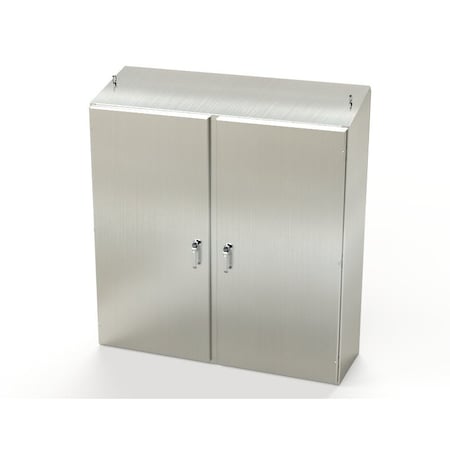 Saginaw Control & Engineering 3 Point Latch with Padlock Handle Electrical Enclosures, 60 in H, 18 in D, 60 in W SCE-60EL6018SSST